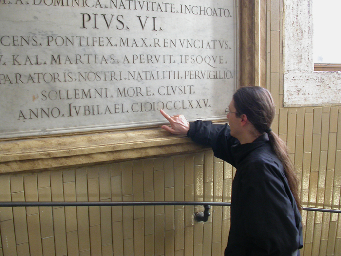 Vatican, Roman numerals